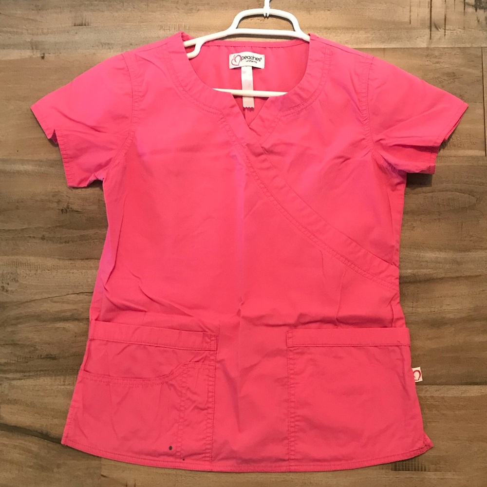 Peaches Pink Top Uniform Scrub Workwear Nurse